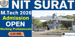 NIT Surat MTech Working Professionals Admission 2026 Open